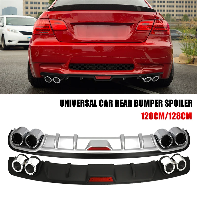 Univerzálny spojler zadného spojlera zadného spojlera zadného spojlera ABS Canard 120-128 cm pre BMW E46 E60 E90 G30 Ford Focus 2