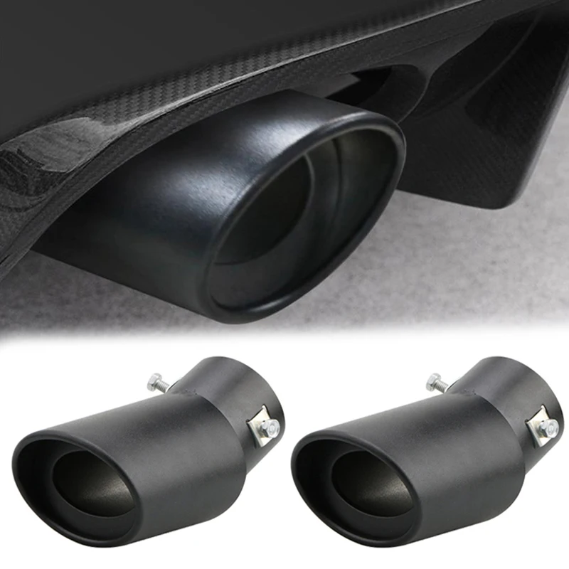 Univerzálny výfukový hrot na výfuku pre okrúhly hliník zliatiny TUMBLER TRIPLER TACH TREST Zadné automatické výfukové potrubie Tleskí tryska THIPER ROUP VNUT 63 mm