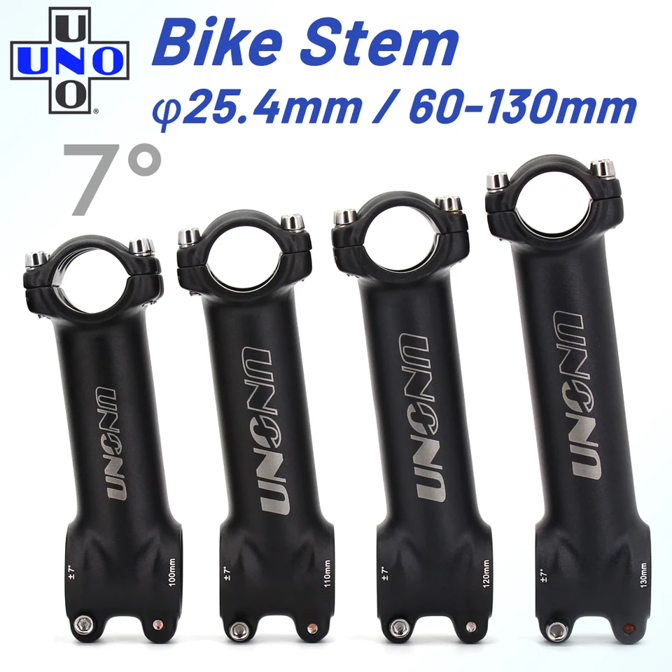 Uno bicykel STEM 25,4 mm 3D kované hliníkové zliatiny XC AM Road Bike MTB Mountain Bike STEM 7 stupňov cyklovanie STEM Part 60-130 mm