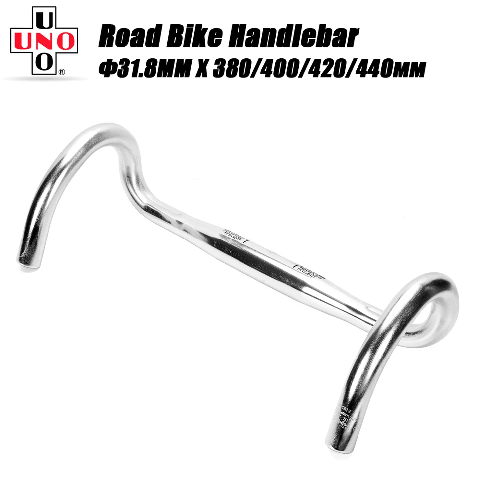 UNO ultralight hliníkovej zliatiny zliatiny Road Roolbar Racing Bicykel Bar 31,8 mm 380/400/420 mm