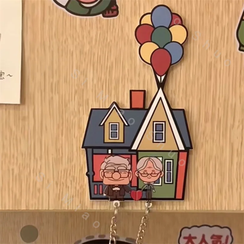 UP filmový držiak na kľúče pár kľúče vešiak karikatúra akrylové zdieľané kľúče kľúče dvere slepka na domáce dekorácie jigsaw kľúče držiak na kľúče darčeky