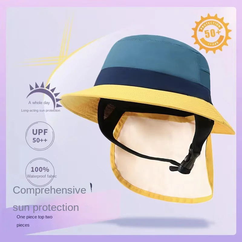 UPF50+ Surf Cap Men Dámske letné slnko klobúky outdoor rybárové klobúky s výbuchom klobúkov