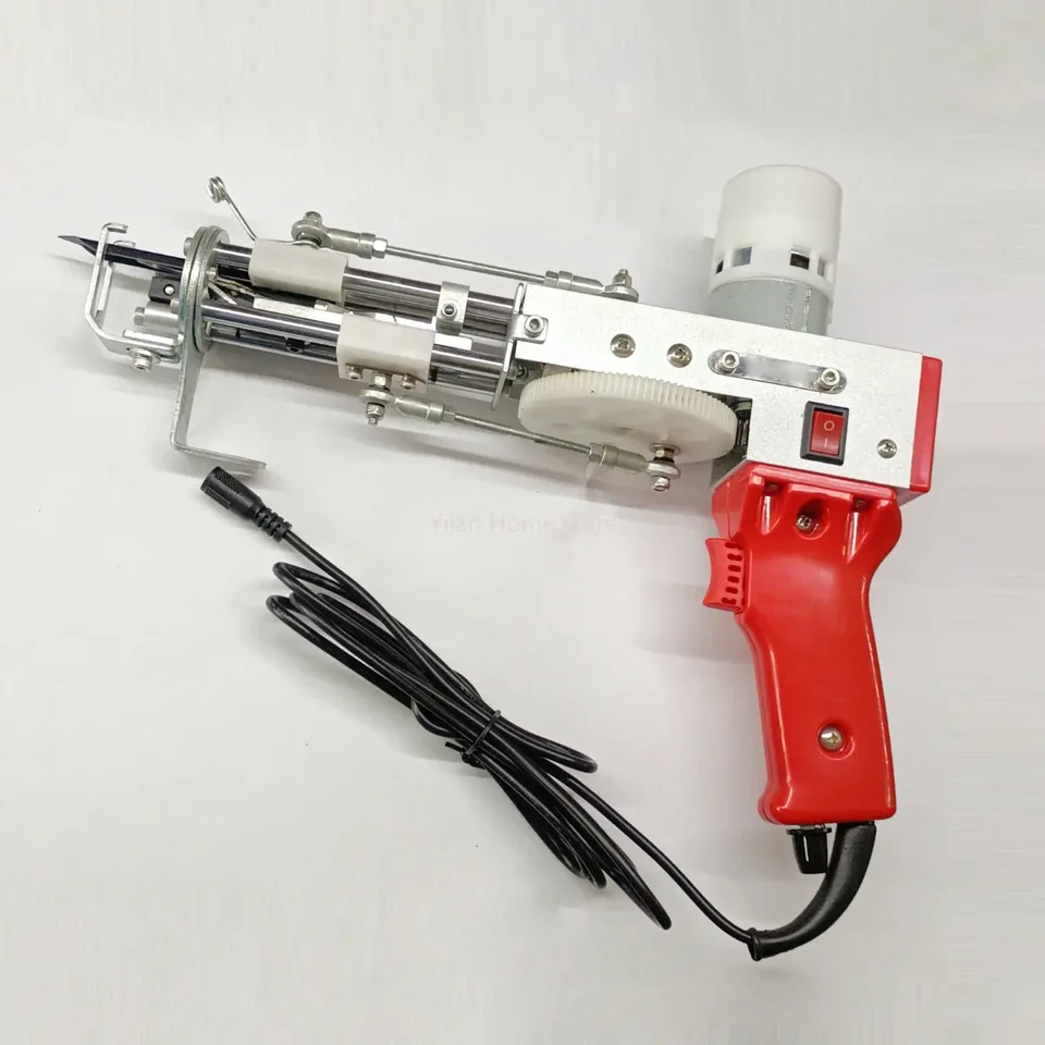 Upgrade 2 v 1 tuftingovej pištole tak rezanú hromadu a hromadu pilotového elektrického koberca Tufting Gun Gun Gun Tacking Flocking Stroje