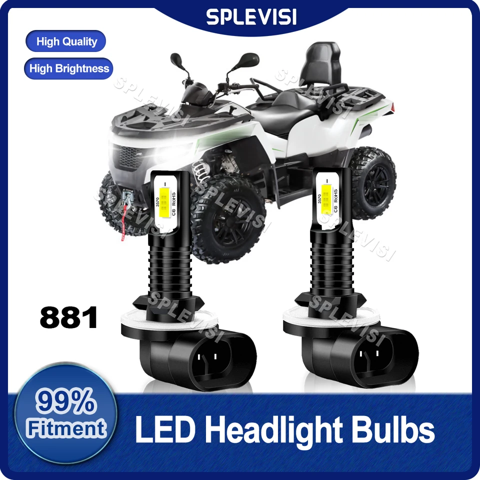 Upgrade 881 LED žiarovky svetlometov kompatibilné pre Arktic CAT TRV 1000 2010 2012 2012 2013 2014 2015