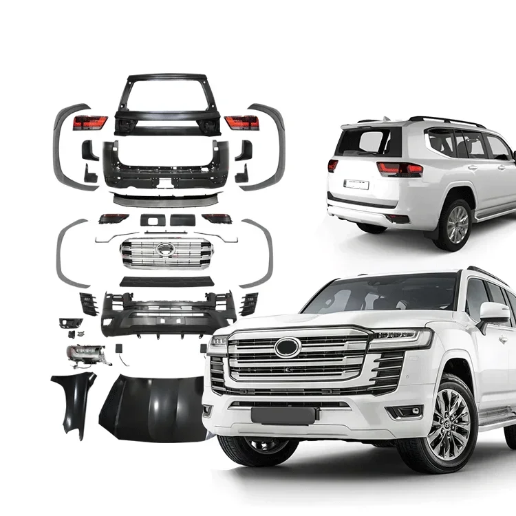 Upgrade predného zadného nárazníka v oblasti karbénu 2008-2021 Facelift Set LC200 Body Kit pre Land Cruiser 200 až LC300 2022