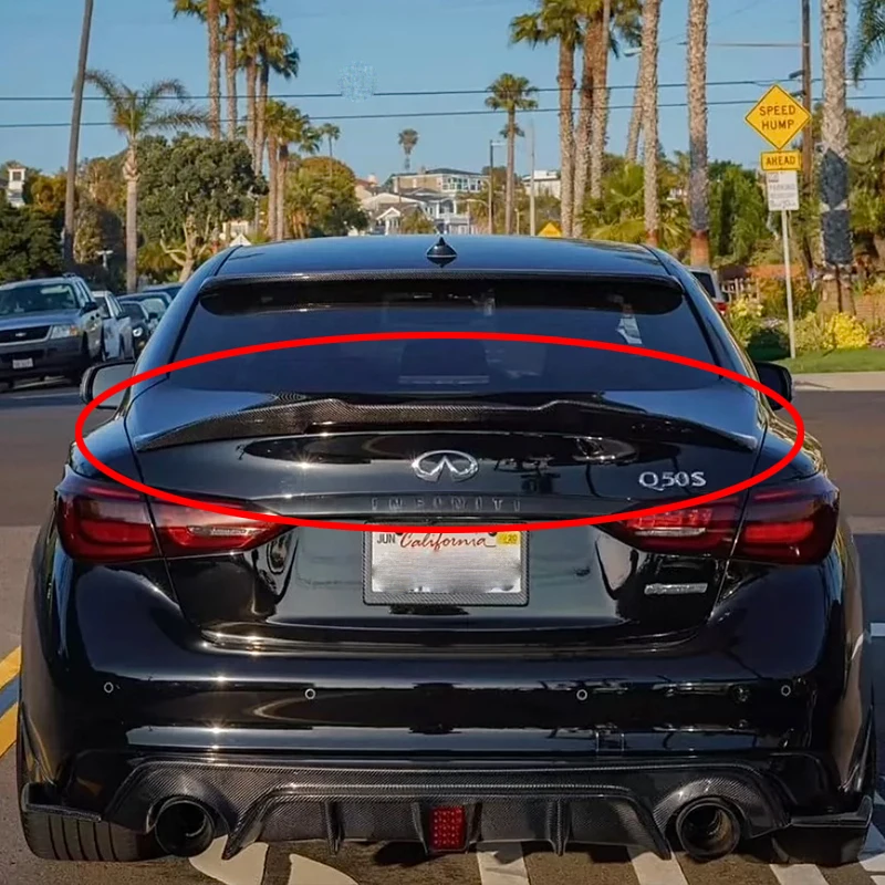 Uplatniteľné pre infiniti Q50 S PSM Style Style Trunk SPOILER SPOILER SPITY 2014 2015 2016 2017 2018 2019 2020 2020 2021
