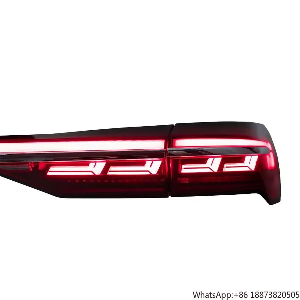 Upravené zadné svetlo pre Audi A6 C8 2019-2022 Taillight A8 Style so sekvenčným smerovým signálom LED chvost