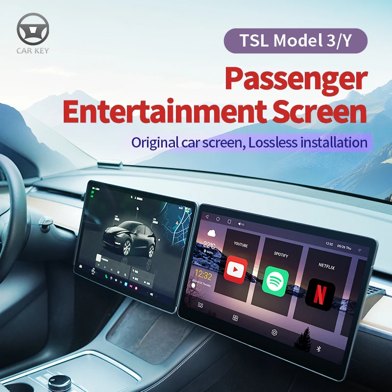 Upravte digitálnu obrazovku CAR 15.6 palca pre model Tesla Model 3/Y 2019-2024