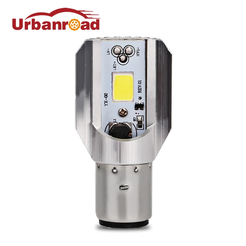 UrbanRoad H6 BA20D LED motocyklové svetlomet Mooped Scooter Lights 12V H6 LED motocyklové svetlomet žiarovky