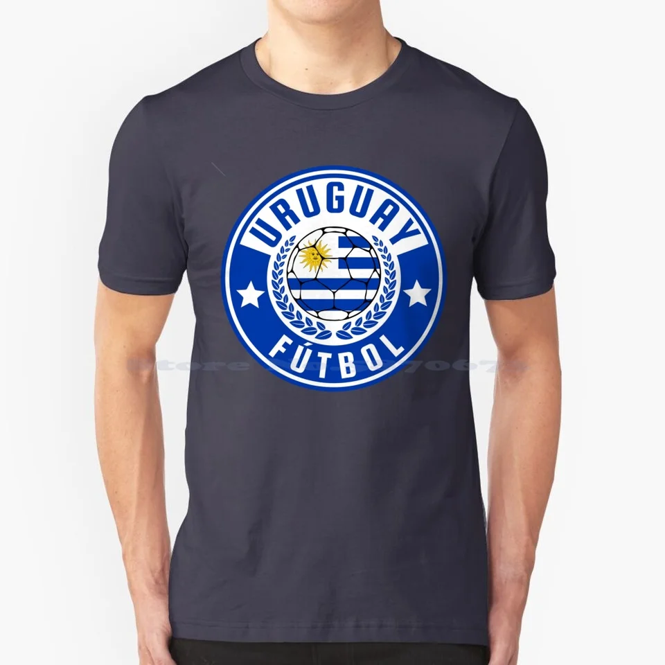 Uruguaj futbalové tričko 100% bavlnené tričko futbalové futbalu futbalu futbalu blue Uruguay lopta Uruguayan futbalový fanúšik Uruguay