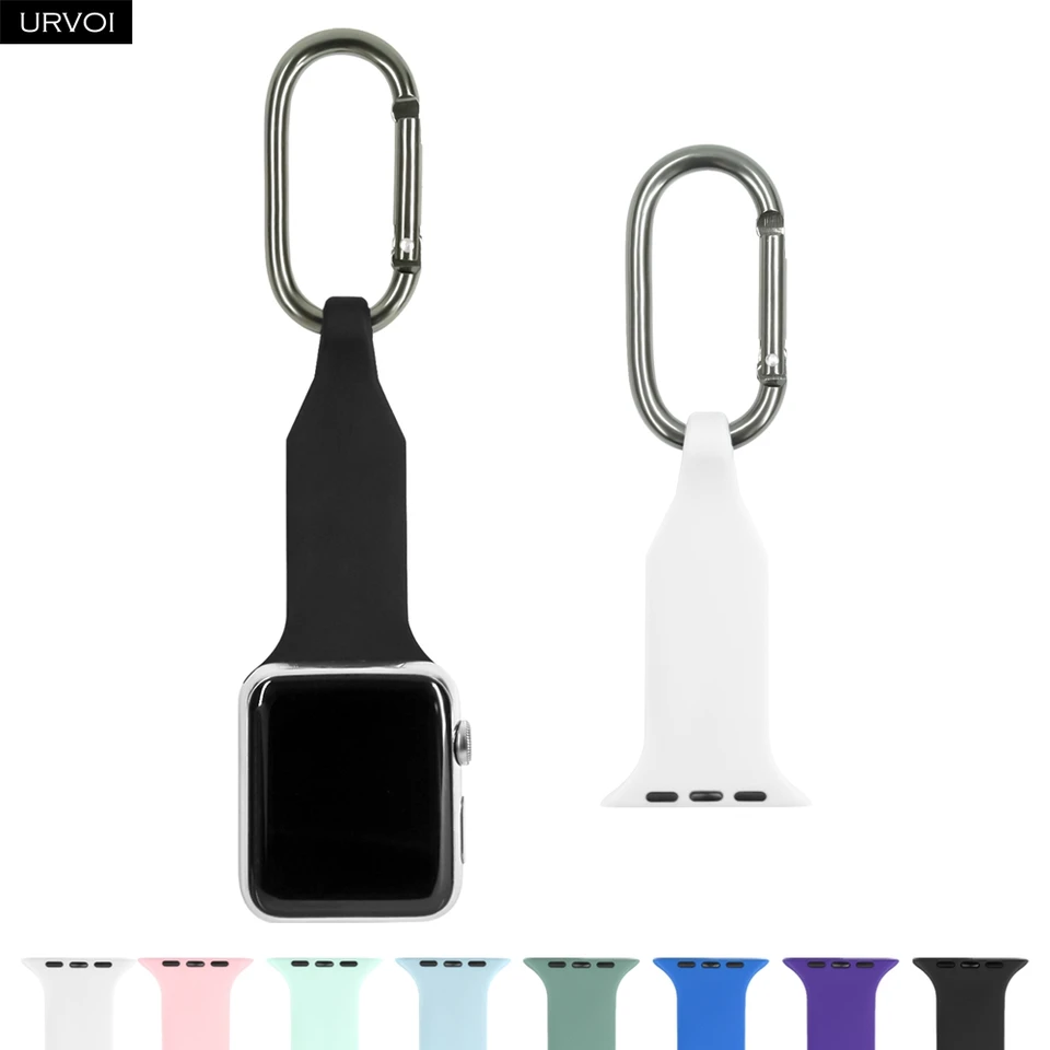 Urvoi Doctor Strap For Apple Watch Ultra Series 8 7 6 SE 5 4 Silikone Sport Watch Band Metal Hanger pre Iwatch 40 41 44 45 mm