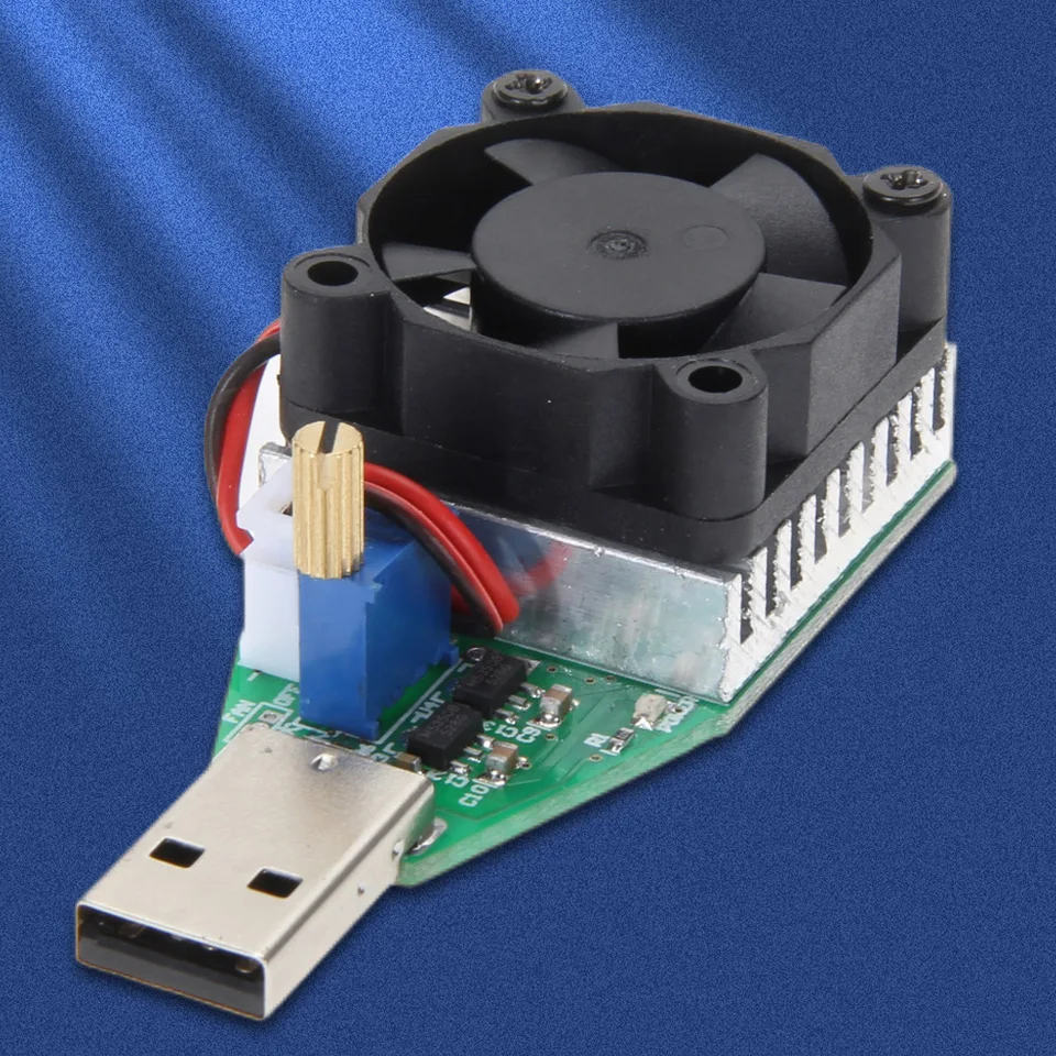 USB 15W Konštantný prúd Elektronické zaťaženie Dischcharger 3,7-13V napätie Elektronické skúšobné zaťaženie odporu