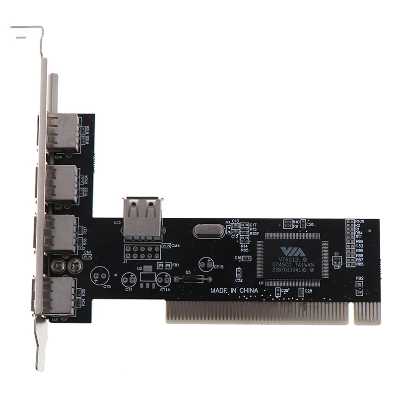 USB 2.0 4 port 480 Mbps Vysoké rýchlosti cez Hub PCI Card Card Adapter PCI karty