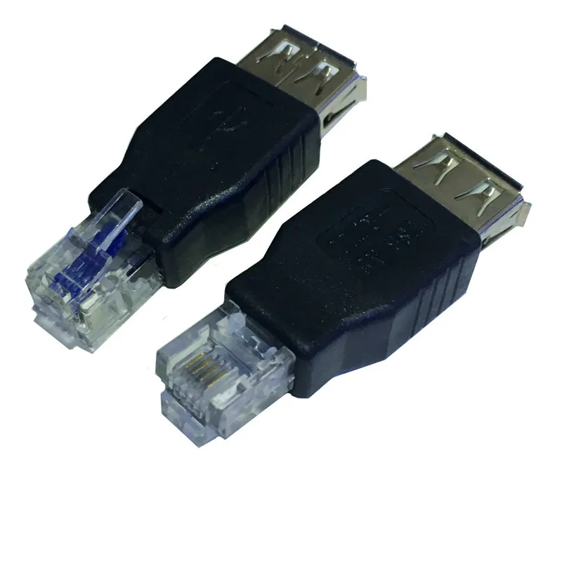 USB 2.0 Adaptér konektorov pre konektor telefónu s sieťou 2 -4P4C 6P4C