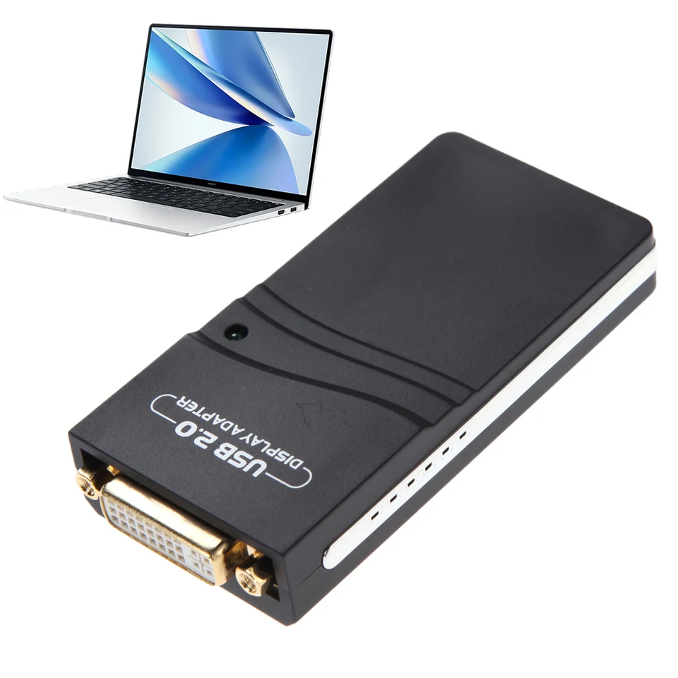 USB 2.0 až DVI/VGA/HDMI kompatibilný adaptér 1920*1080 Multi-display prevodník pre Windows MacOS pre viacero monitorov