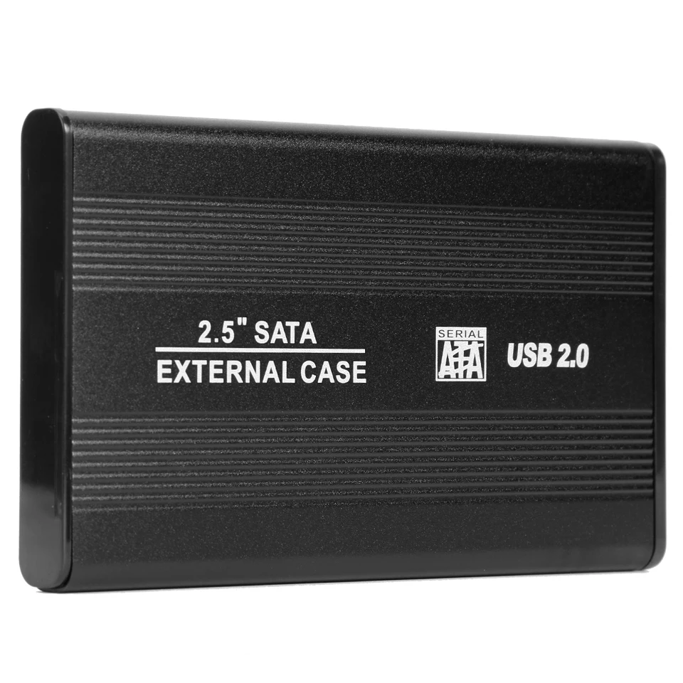 USB 2.0 až SATA port hliníkový hliník SSD Drive Box 480Mbps 2,5 palca HDD puzdro