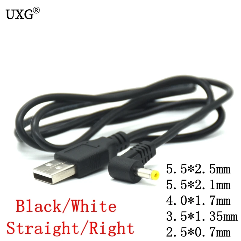 USB 2.0 typ A až 5,5*2,5 mm 2,1 mm 4,0*1,7 mm 3,5*1,35 mm 2,5*0,7 mm DC napájací zátk