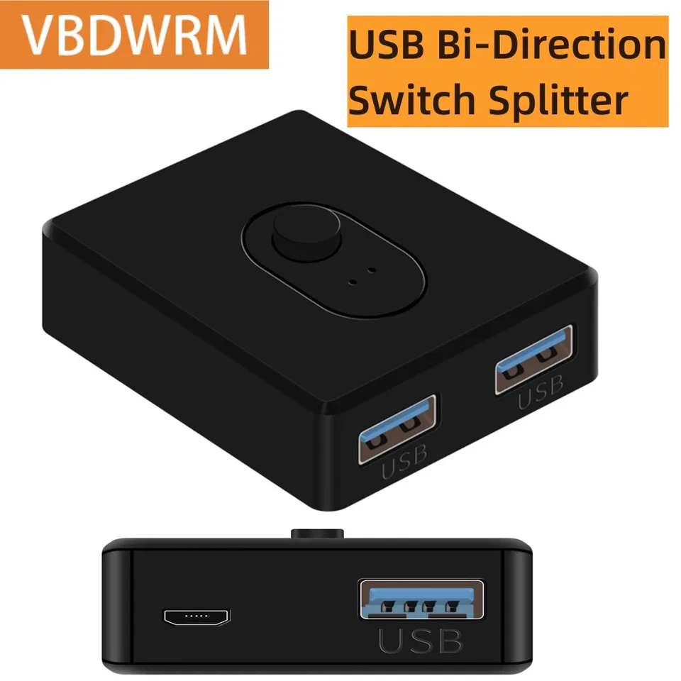 USB 3.0 Bi-smer 2x1 alebo 1x2 Splitter USB KVM USB 2.0 Selektorová tlačiareň Klávesnica Zdieľanie myši Mac Windows Windows