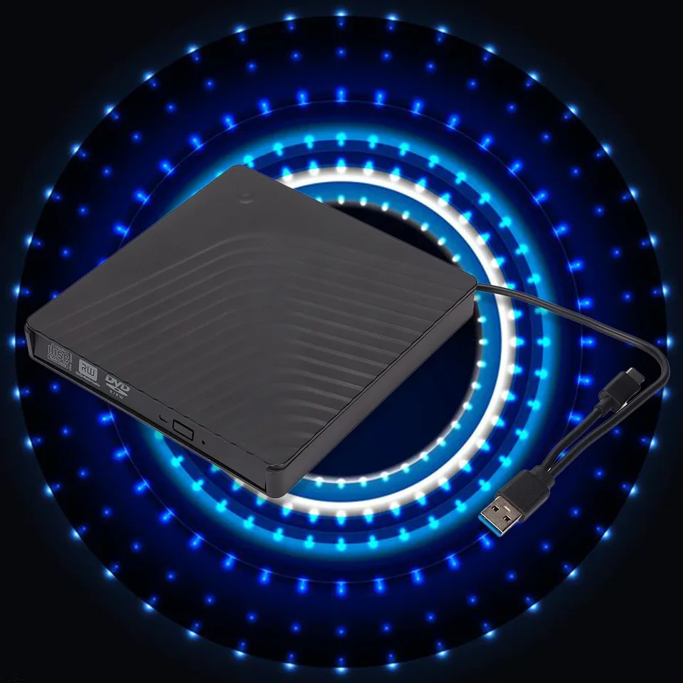 USB 3.1 Typ Conponu Ponica a prehrávanie externého CD DVD jednotky prenosné CD DVD Burner RW DVD DVD CD Writer Drive pre prenosný počítač Desktop