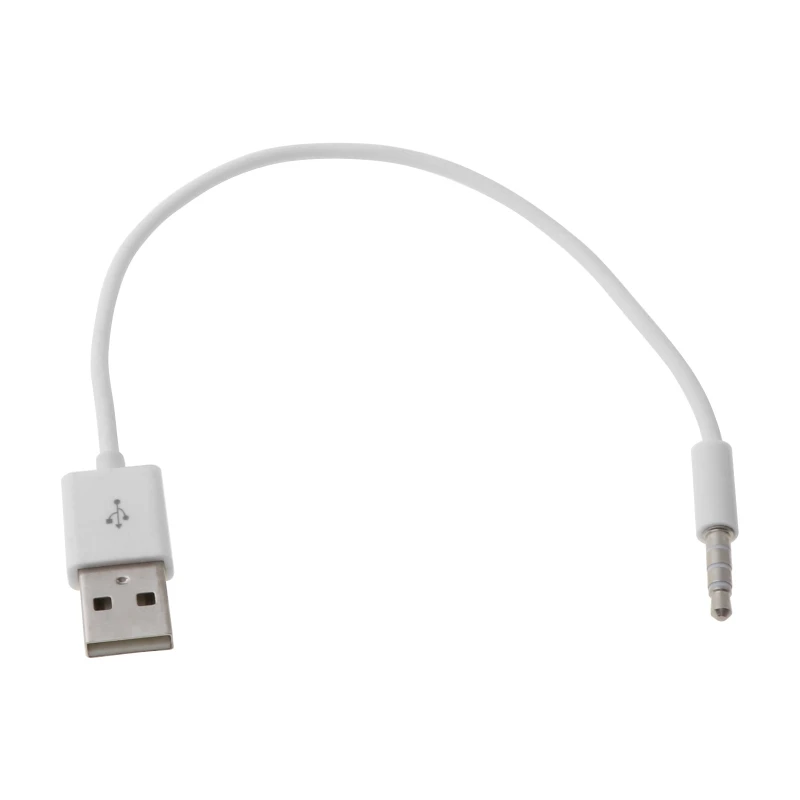 USB 3,5 mm synchronizačný nabíjací kábel adaptér pre Apple iPod Shuffle 2.