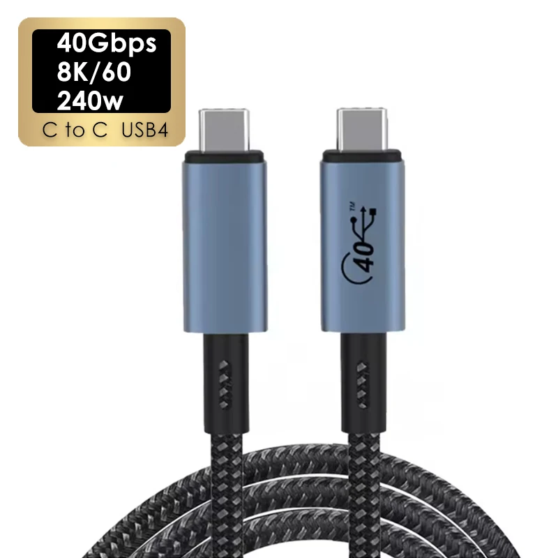 USB 4 Thunderbolt 4 Kábel 40 Gbps Fast 5K 60 Hz Prenos dát USB-C PD 100W Typ C Kábel nabíjačky pre M1 MacBook/Mac Studio Display