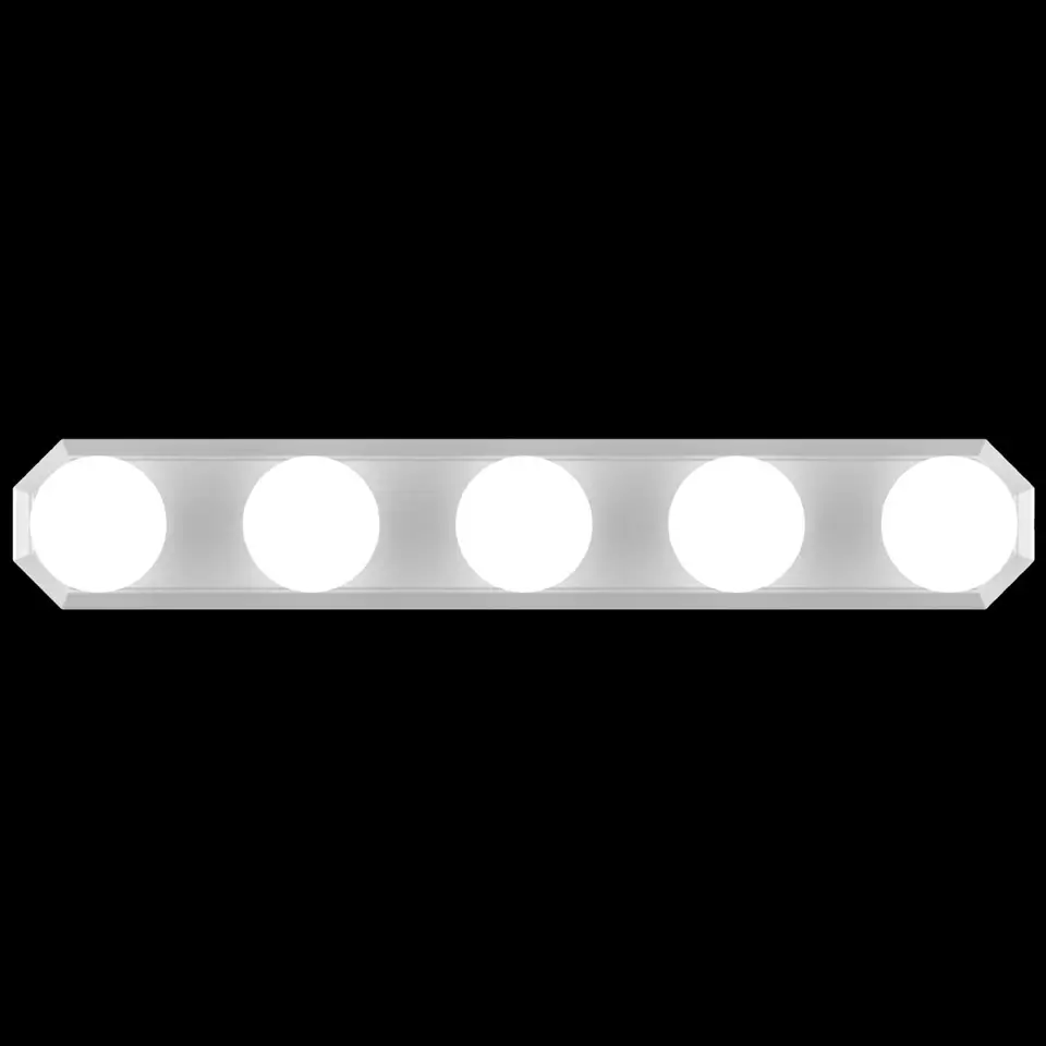 USB 5 LED make -upové zrkadlové svetlá LED stmievateľné make -up lampa LED žiarovky Vanity v štýle Stlmiteľné