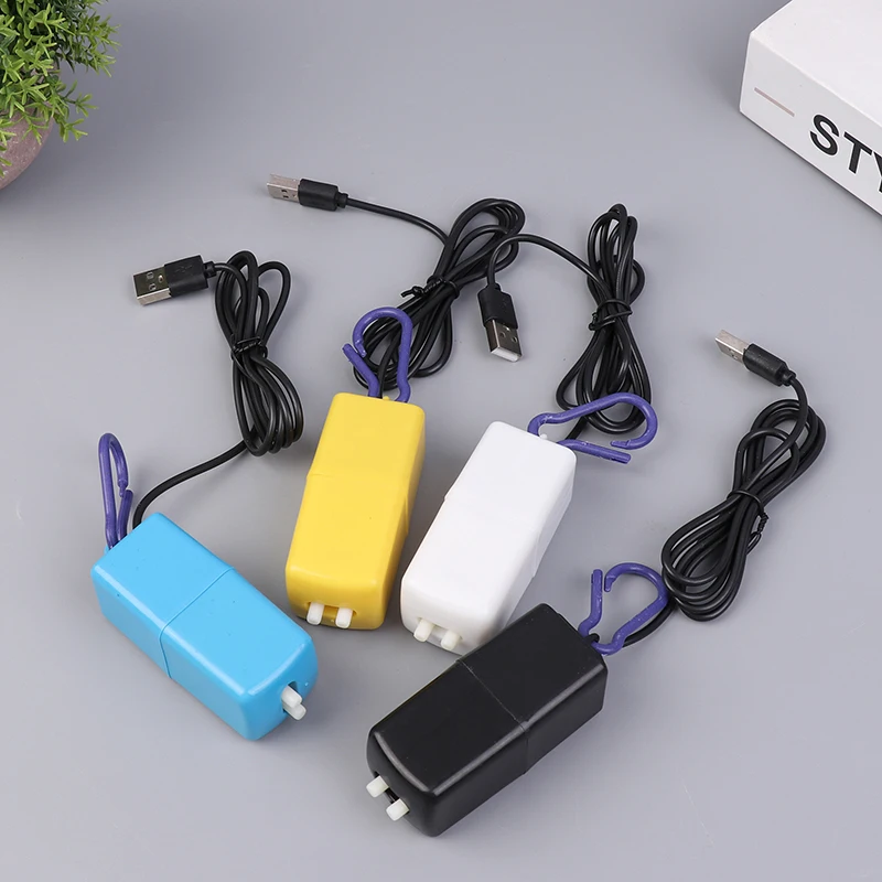 USB akvárium filtra prenosné mini vzduchové čerpadlo Kysták kyslíka s vzduchovým kameňom tiché vysoko energeticky efektívne rybolovné príslušenstvo