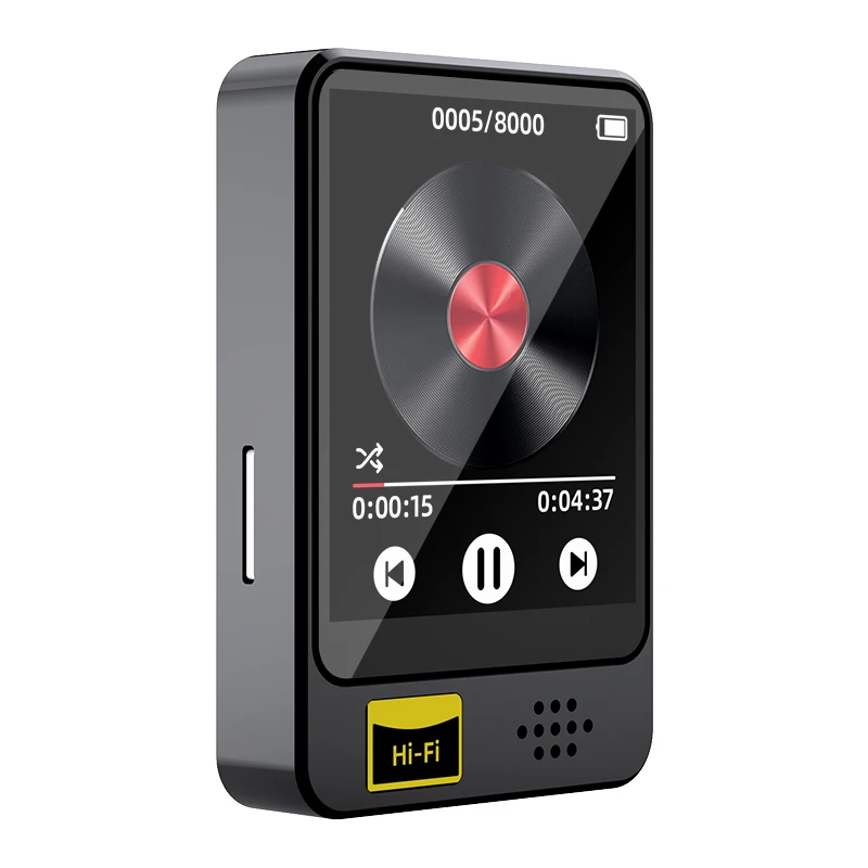 USB Audio Player Hi-Fi MP3 MP4 prehrávač s reproduktorom Bluetooth USB Nabíjanie za športové cestovanie Mini MP3 Hudba prehrávač videa prehrávač