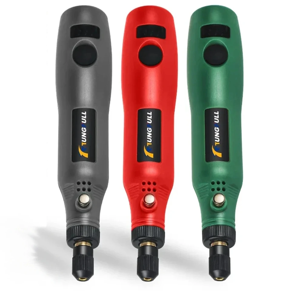 USB bezdrôtový vŕtač Mini elektrická vŕtačka elektrická mlynina gravírovanie pera leštenie 3 rýchlosť mini rytecký vŕtač