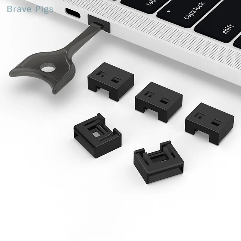USB Bezpečnostný zámok Odnímateľná tesniaca zástrčka blokujúca prachová zástrčka skrytý nástroj na zámok portu USB