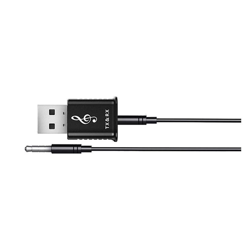USB Bluetooth 5.0 prijímač vysielača 4 v 1 Multifunkčný bezdrôtový audio Car Bluetooth Adapter Najlepší výkon