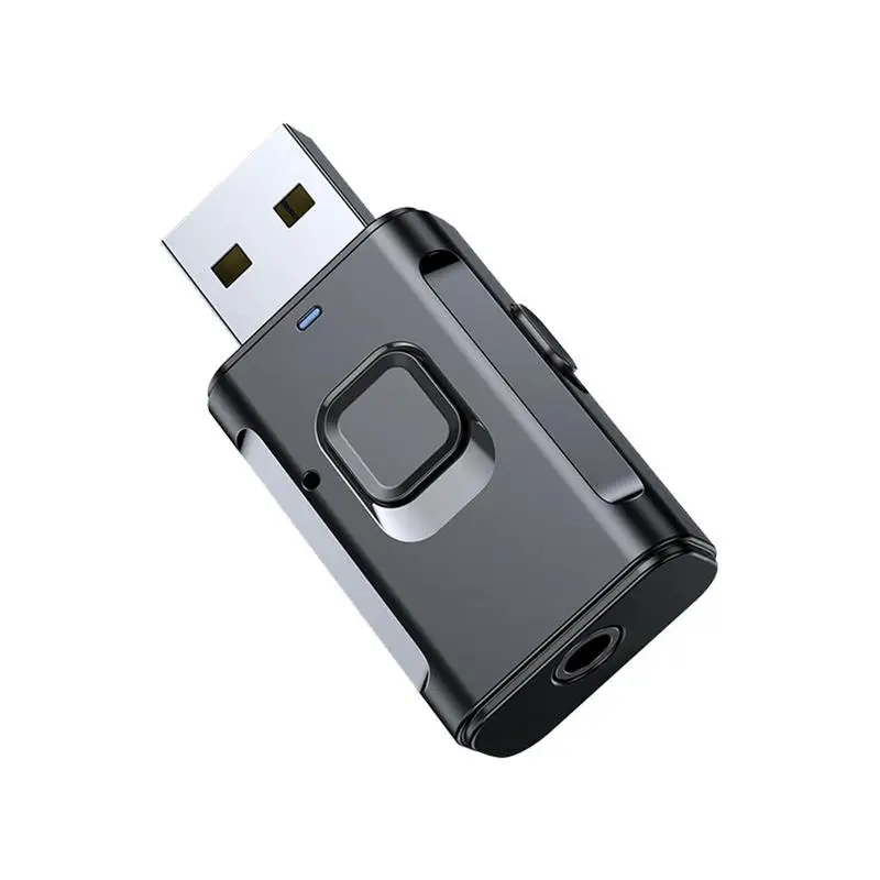 USB Bluetooth kompatibilný 5.0 Adaptér Stereo vysielač prijímača bezdrôtového reproduktora AUX PC PC počítač TV TV SUNDLOPE CAR