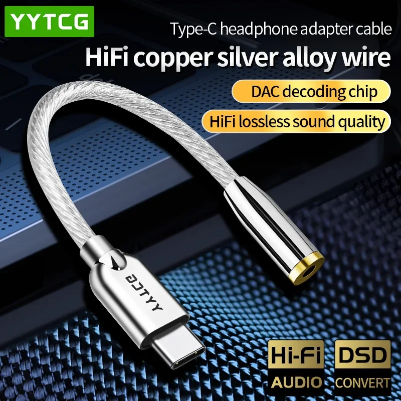 USB C 3,5 mm AUX prevodník slúchadiel pre Xiaomi Mi10 Huawei P30 Samsung Galaxy DAC čip USB Typ C do 3,5 mm adaptéra slúchadiel konektora