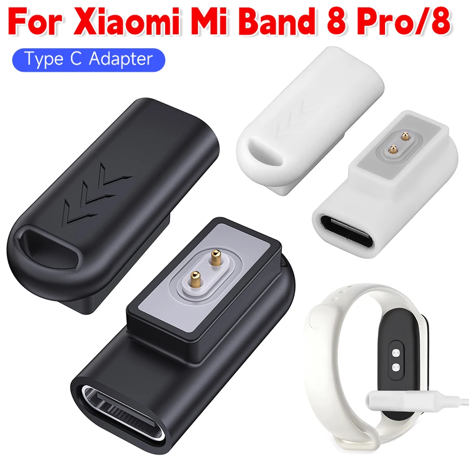 USB C 90 -stupňový magnetický nabíjací adaptér pre Xiaomi Mi Band 8 Pro/8 pre Redmi Watch 4 3 Smart Band 2 Connector nabíjačky na nabíjačku hodiniek