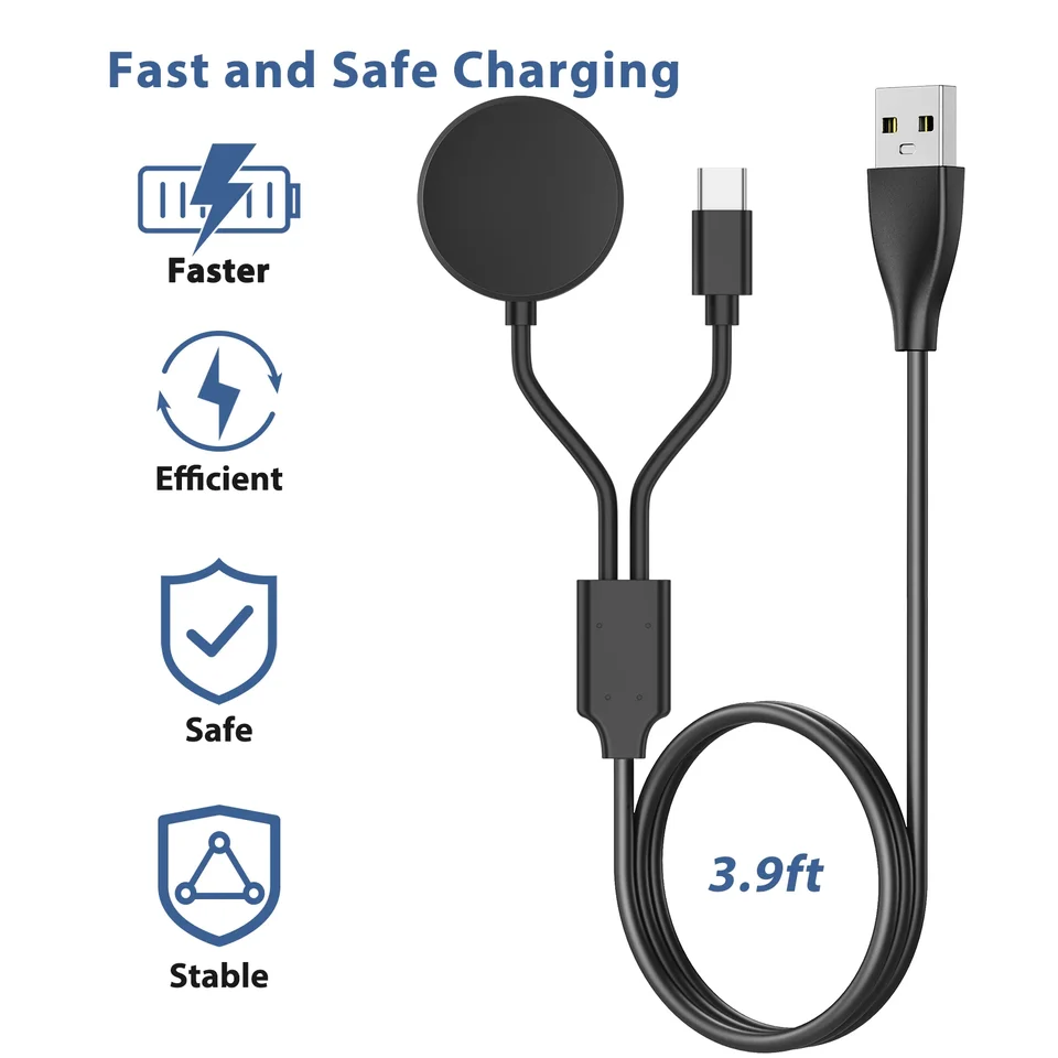 USB C nabíjačka pre Samsung Galaxy Watch 4 6 Classic 43 mm 47 mm 46 mm 42 mm/galaxy hodinky 3 4 5 6 Nabíjací kábel pre Samsung Galaxy W W