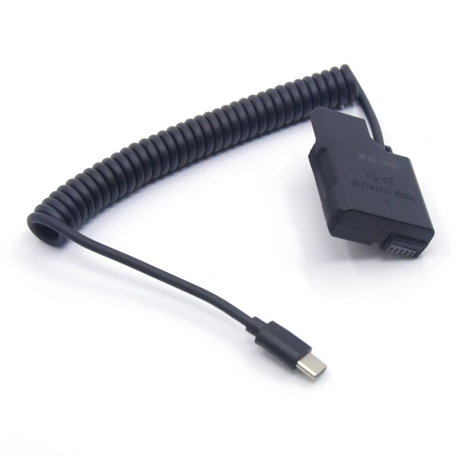 USB C PD EN-EL14A Dummy Batéria EP-5A Mobilný kábel napájacieho adaptéra pre Nikon D3100 D3200 D3300 D3400 D3500 D5100 D5200 D5300 D5500