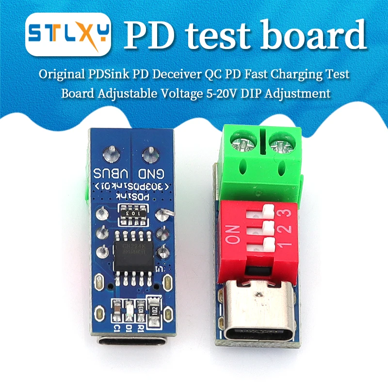 Usb-C PD Trigger Board Modul PD/QC Decoy Board Rýchly náboj USB Type-C až 12 V vysokorýchlostná nabíjačka dodávka napájania Zosilňovač