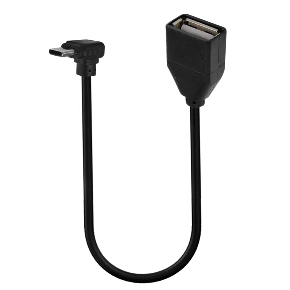 USB-C USB 3,1 C-Type Muž do ženy USB 2.0, dátový kábel OTG, uhol 90 stupňov, vľavo/doprava/hore/dole/, 0,25 metra