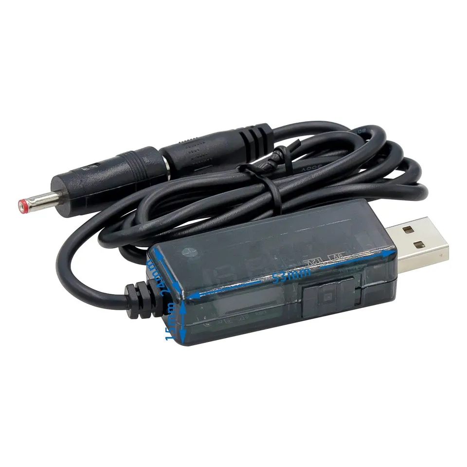 USB DC 5V Booster na 9V12V nabíjacie kábel DC5.5/3,5 mm Pripojovacím smerovačom napájací kábel napájací kábel napájanie kontinuálnej siete