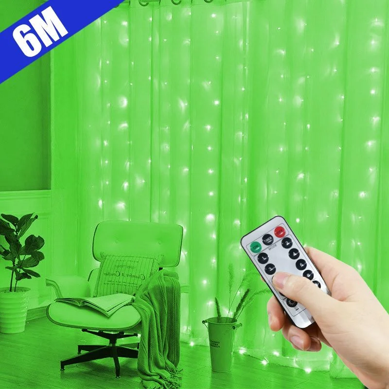 USB Festoon LED string Light 8 Režim vzdialená vianočná rozprávková záves na záclony pre domácu dovolenku dekoratívnu novoročnú lampu