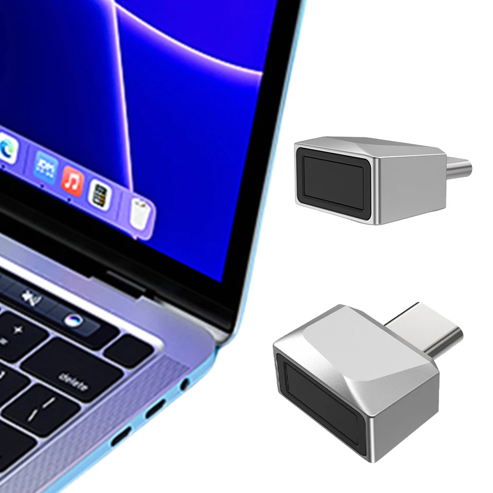 USB Fingerprint Key Reader Biometric Fingerprint Scanner Anti-Spoofing Windows Hello U2F pre Windows 11/10 Hello Desktop NAPOHOP