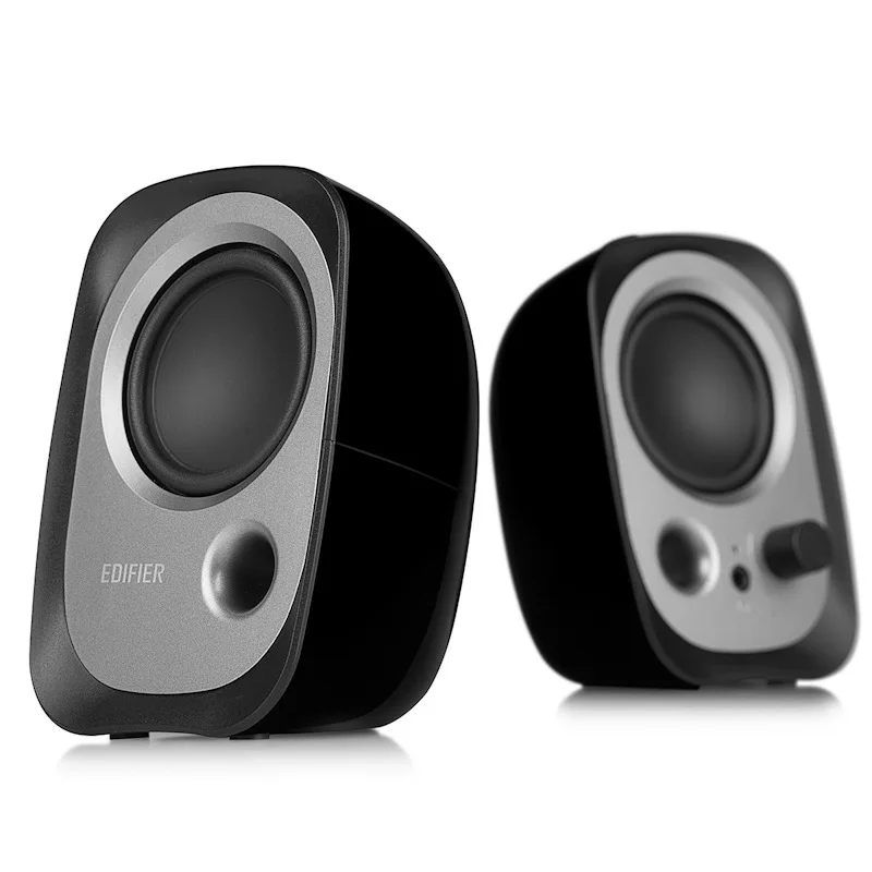 USB káblové počítačové hry reproduktory 2.0 Subwoofer R12U Desktop Mini Stereo Notebook Reproduktor s 3,5 mm Aux slúchadlom konektor