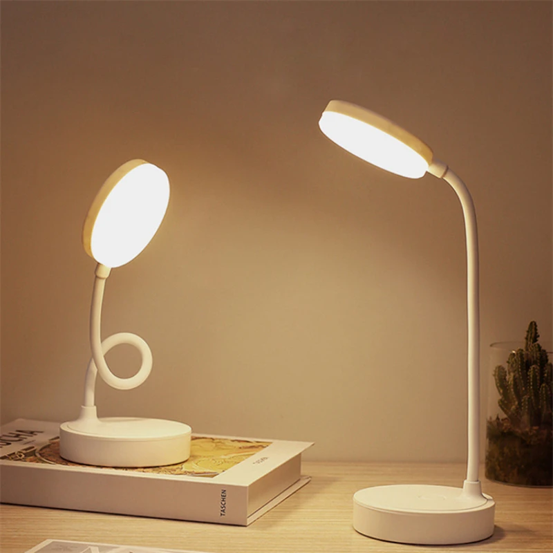 USB nabíjateľná lampa LED s 3 režimami stlmenie ochrany očí na čítanie postele a nočné osvetlenie