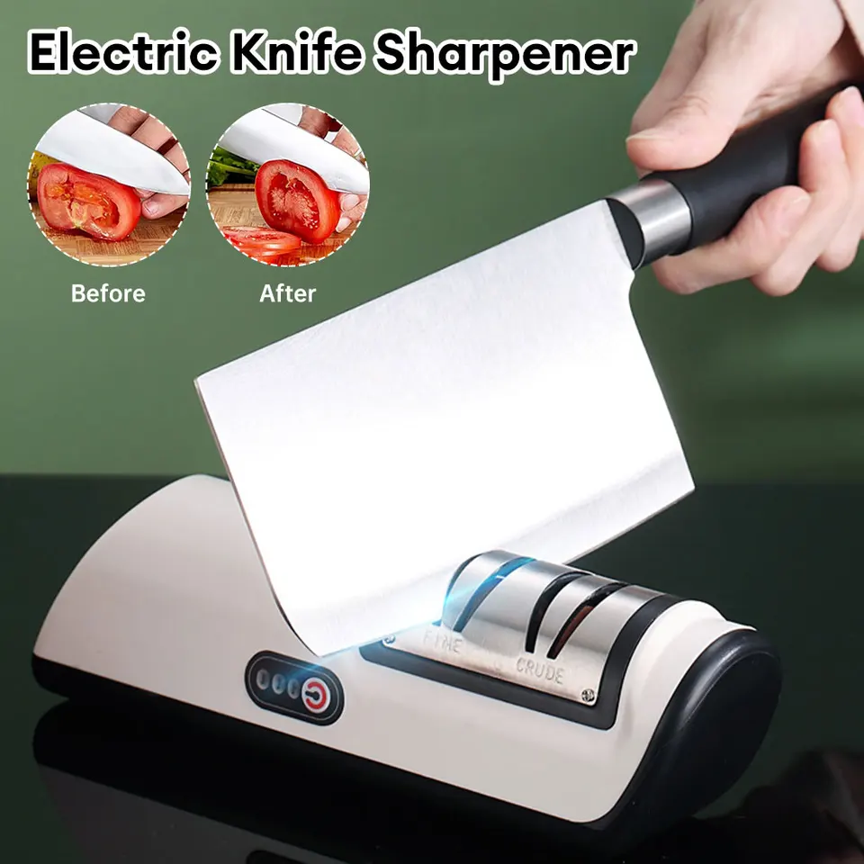 USB nabíjateľný elektrický nôž naostrénu