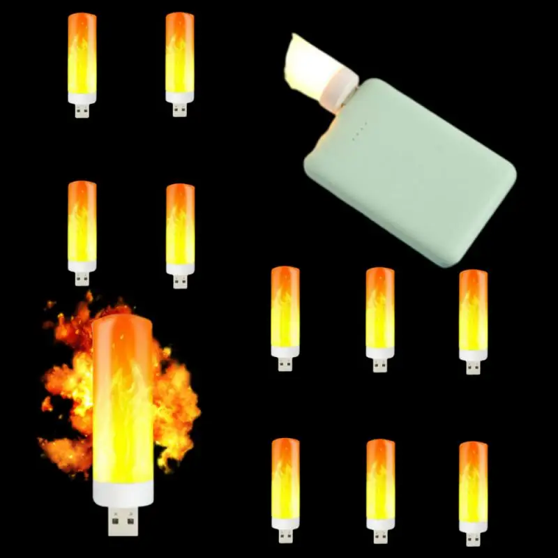 USB nočné svetlo USB Flame Light Torch Light Sviečka LEGLE LED FLAME Svetlo USB Light Light Outdoor Indoor Light Light Atmosféra