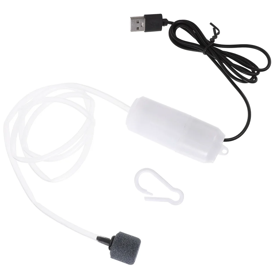 USB Oxygen Pump Air Compressor Prenosný prevzdušňovač malá voda pre náradie na oxygenáciu rybej nádrže