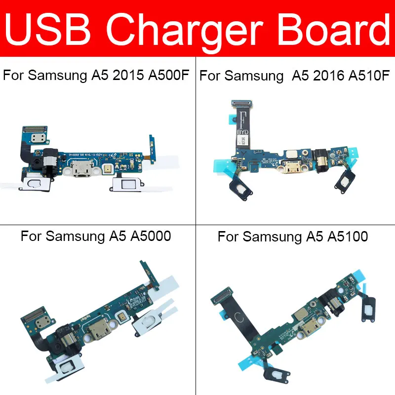 USB Plug Charger Jack Board pre Samsung Galaxy A5 2015 2016 2017 A510F A500F A5000 A5100 USB nabíjacie prístav