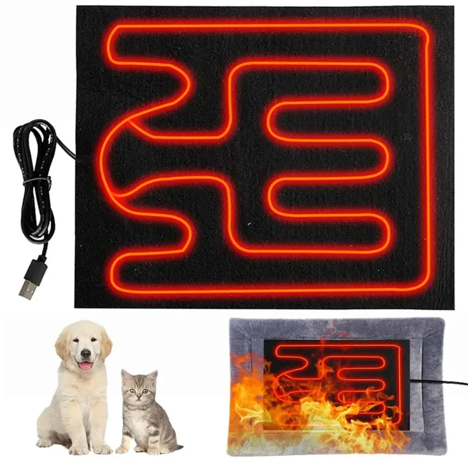 USB Vykurovacia podložka Teplá skladací vyhrievaný list nepremokavá autoseda rohože vankúš Pietko plazom zima vonkajšie teplé teplé teplé
