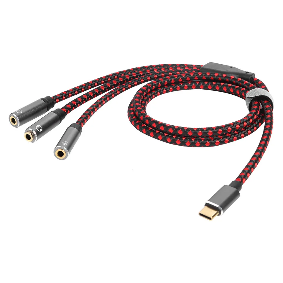 USB3.1 Typ C Audio kábel USB C na 3,5 mm Jack AUX AUX Adapter Adaptér kábla slúchadlá Mikrofón Audio kábel pre rozdeľovač telefónu USBC