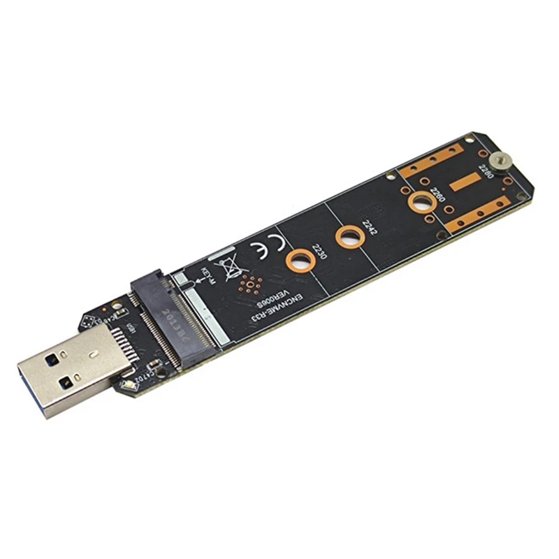 USB3.2 Gen2 10 Gbps To NVME Protokol M.2 Otvorenie karty pevného disku na port Realtek RTL9210